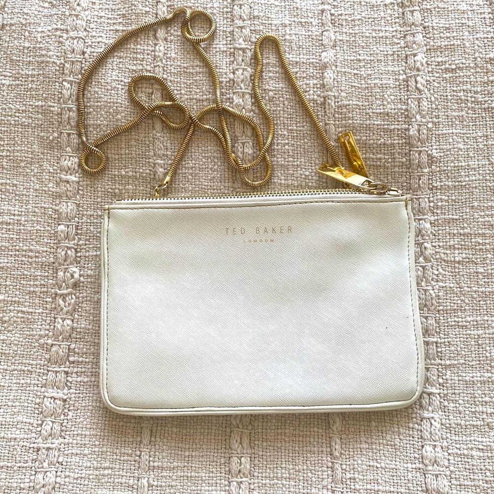 Ted Baker Crossbody White & Gold